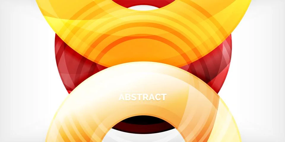 Circles, round elements, ring shapes premium background. Vector Illustration For Stock Illustration