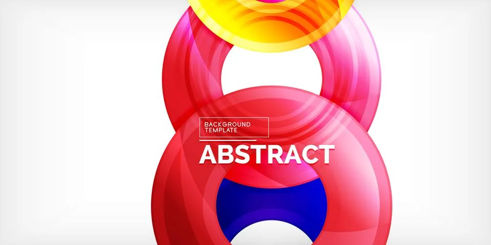 Circles, round elements, ring shapes premium background. Vector Illustration For Stock Illustration