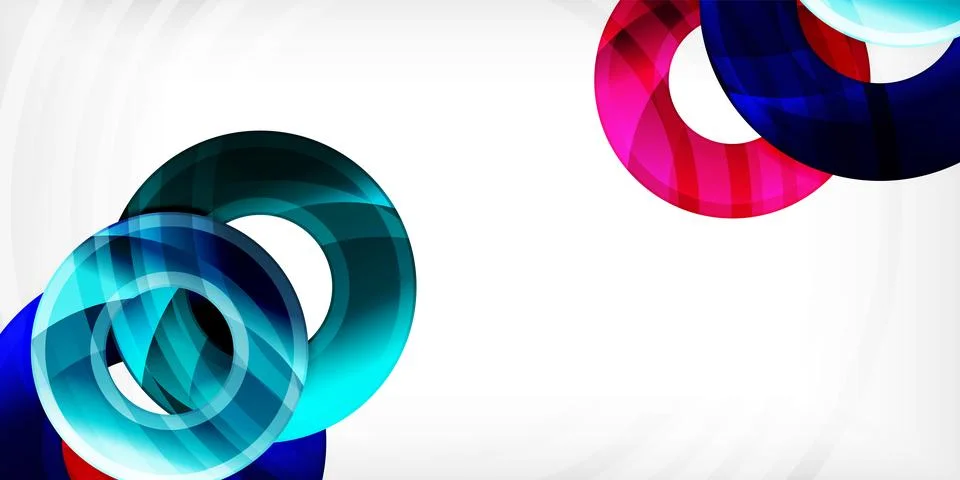 Circles, round elements, ring shapes premium background. Vector Illustration For Illustrazione stock