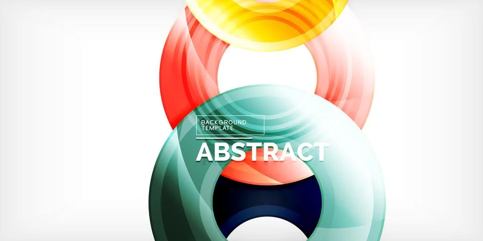 Circles, round elements, ring shapes premium background. Vector Illustration For Stock Illustration