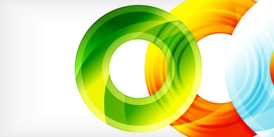 Circles, round elements, ring shapes premium background. Vector Illustration For Stock Illustration