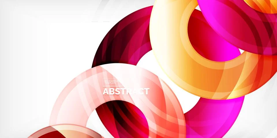 Circles, round elements, ring shapes premium background. Vector Illustration For Stock Illustration