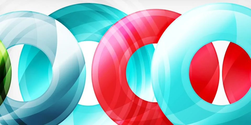 Circles, round elements, ring shapes premium background. Vector Illustration For Stock Illustration