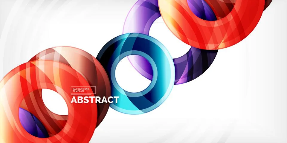 Circles, round elements, ring shapes premium background. Vector Illustration For Stock Illustration