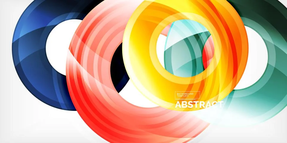 Circles, round elements, ring shapes premium background. Vector Illustration For Illustrazione stock