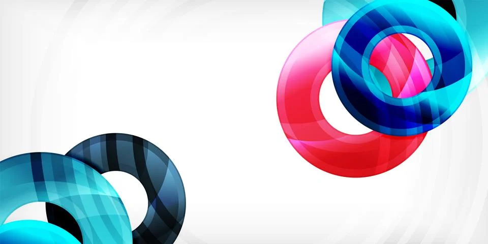 Circles, round elements, ring shapes premium background. Vector Illustration For Stock Illustration