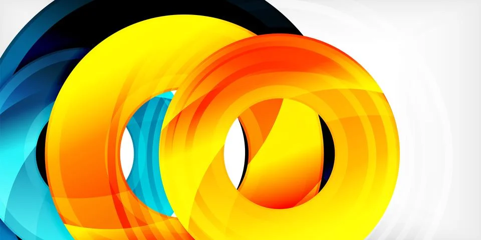 Circles, round elements, ring shapes premium background. Vector Illustration For 库存插图