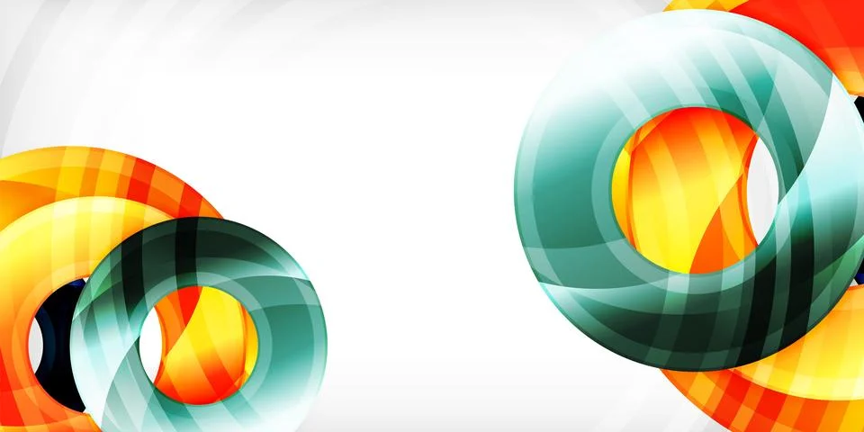 Circles, round elements, ring shapes premium background. Vector Illustration For Stock Illustration