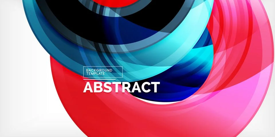Circles, round elements, ring shapes premium background. Vector Illustration For 库存插图