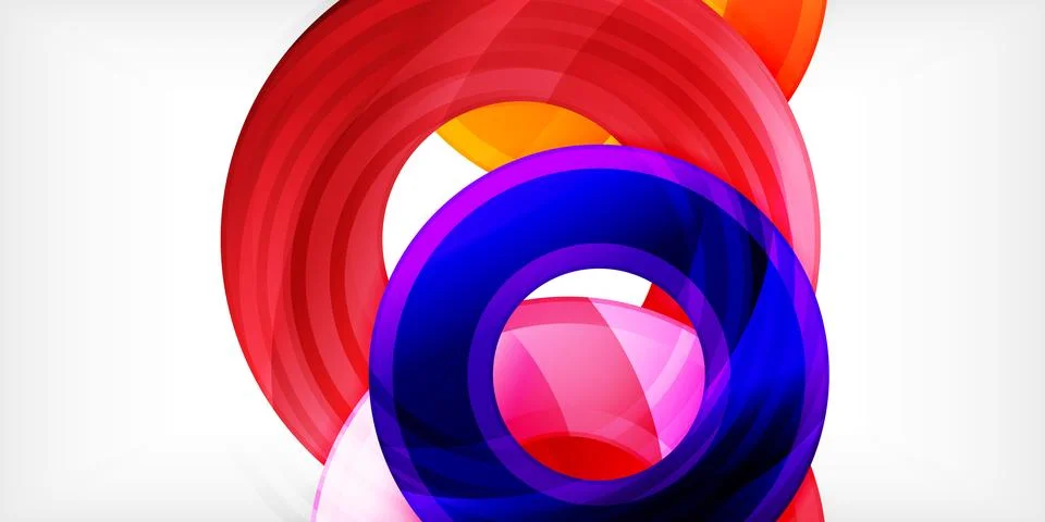 Circles, round elements, ring shapes premium background. Vector Illustration For イラスト素材