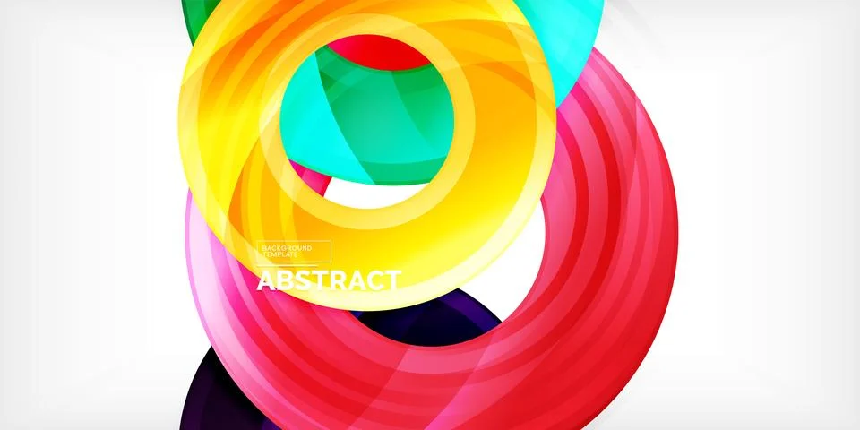 Circles, round elements, ring shapes premium background. Vector Illustration For Stock Illustration