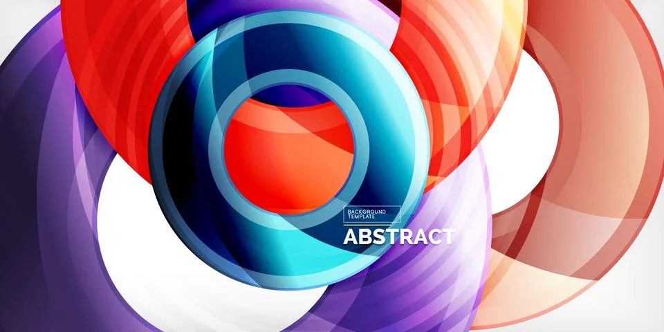 Circles, round elements, ring shapes premium background. Vector Illustration For Stock Illustration