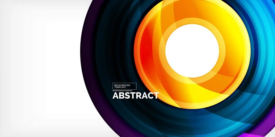 Circles, round elements, ring shapes premium background. Vector Illustration For Stock Illustration
