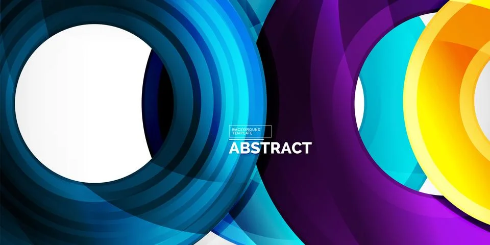 Circles, round elements, ring shapes premium background. Vector Illustration For Stock Illustration