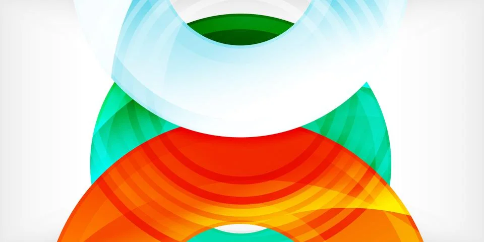 Circles, round elements, ring shapes premium background. Vector Illustration For Stock Illustration