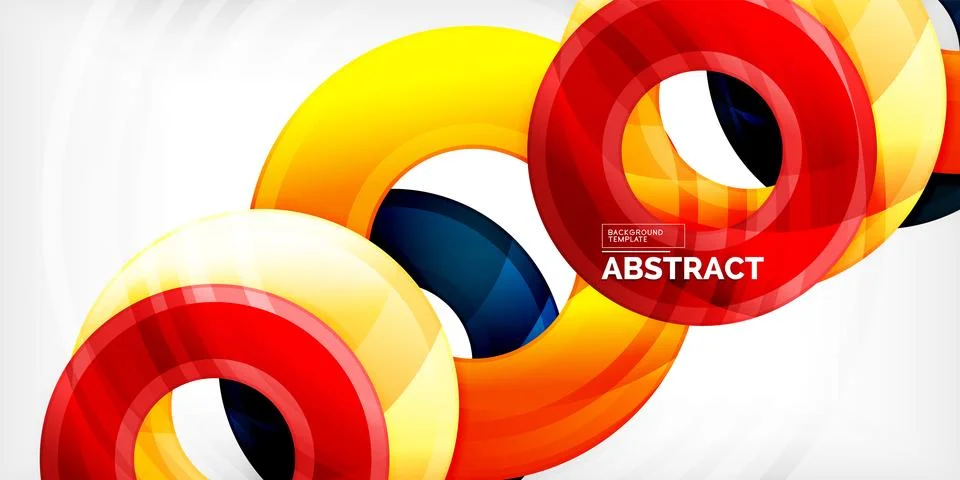 Circles, round elements, ring shapes premium background. Vector Illustration For Illustrazione stock