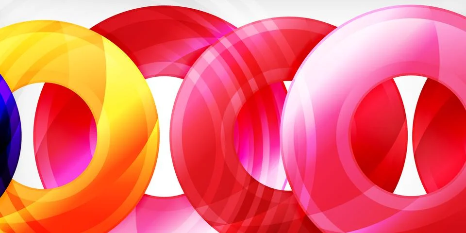 Circles, round elements, ring shapes premium background. Vector Illustration For Stock Illustration