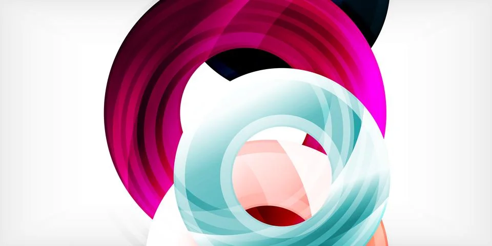 Circles, round elements, ring shapes premium background. Vector Illustration For Illustrazione stock