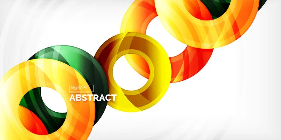 Circles, round elements, ring shapes premium background. Vector Illustration For Stock Illustration