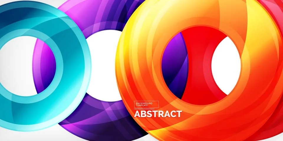 Circles, round elements, ring shapes premium background. Vector Illustration For Stock Illustration