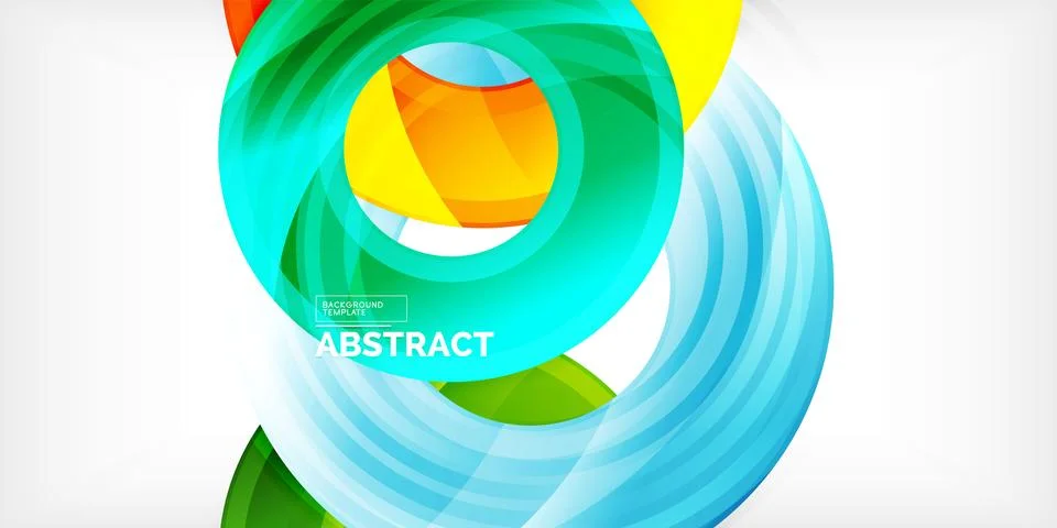 Circles, round elements, ring shapes premium background. Vector Illustration For Stock Illustration