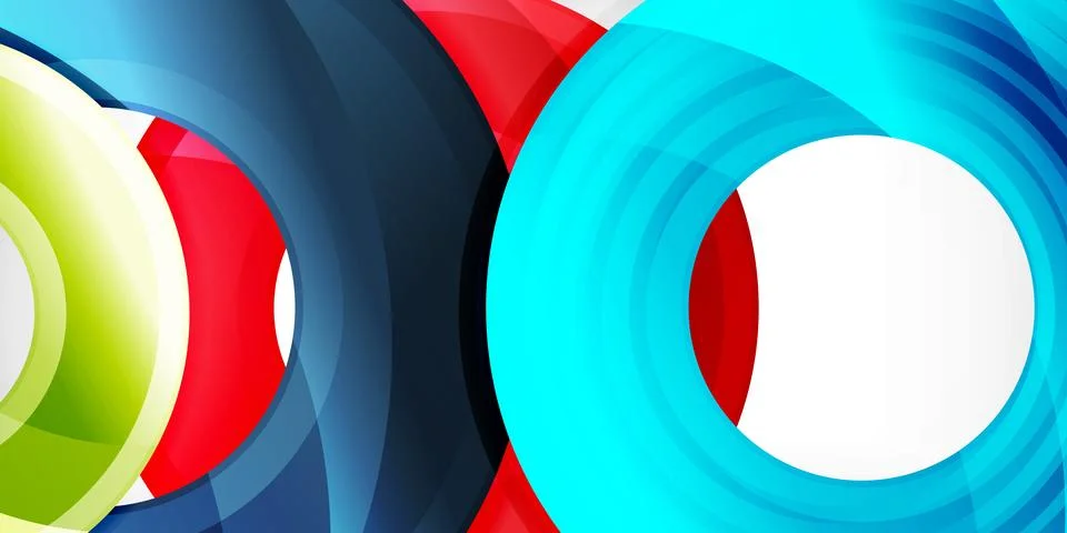 Circles, round elements, ring shapes premium background. Vector Illustration For Stock Illustration