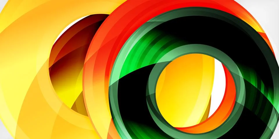 Circles, round elements, ring shapes premium background. Vector Illustration For Stock Illustration