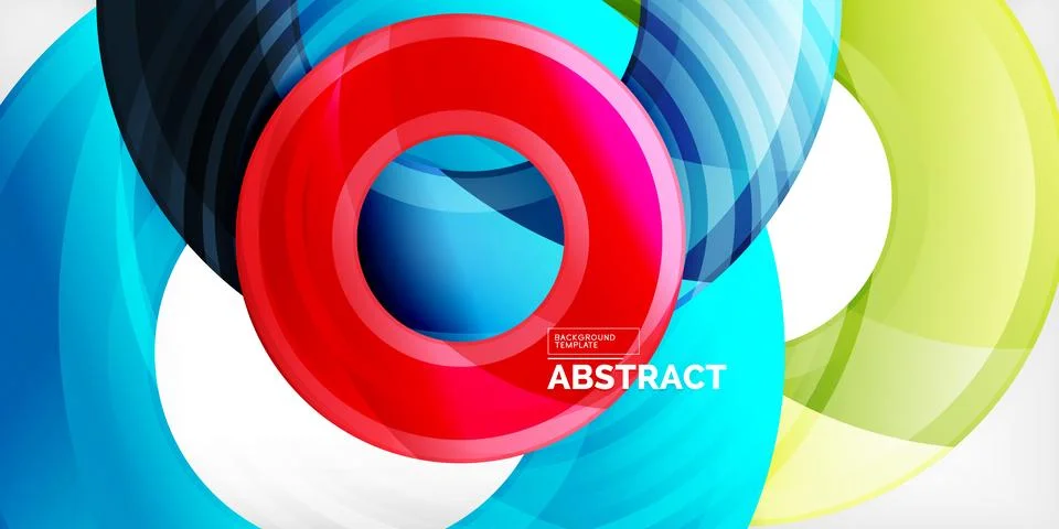 Circles, round elements, ring shapes premium background. Vector Illustration For Illustrazione stock