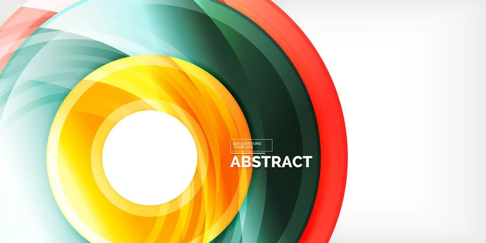 Circles, round elements, ring shapes premium background. Vector Illustration For イラスト素材