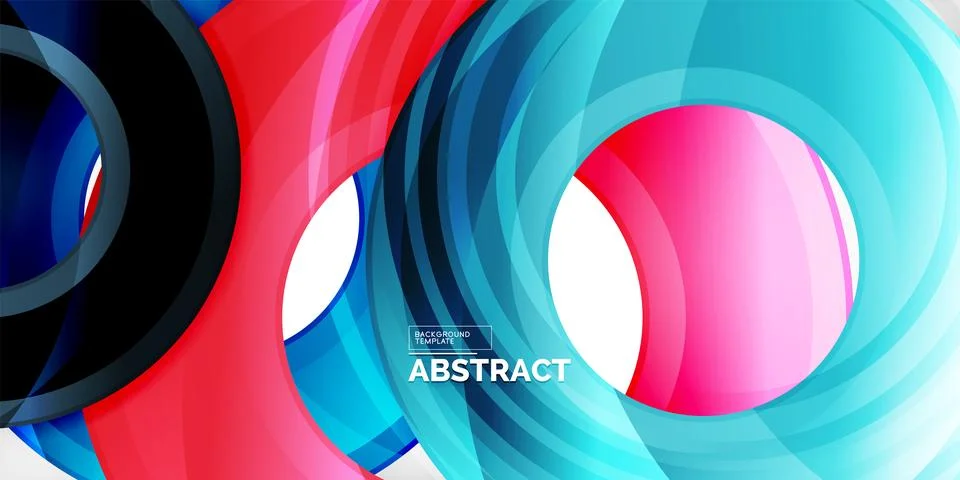 Circles, round elements, ring shapes premium background. Vector Illustration For Stock Illustration