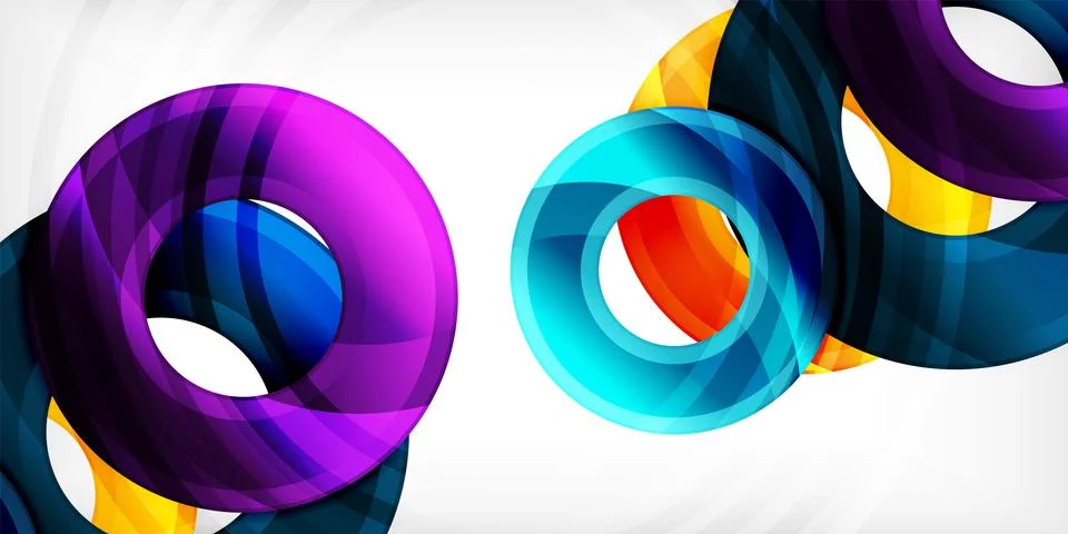 Circles, round elements, ring shapes premium background. Vector Illustration For Stock Illustration