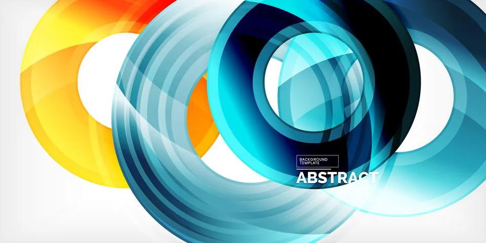 Circles, round elements, ring shapes premium background. Vector Illustration For Stock Illustration