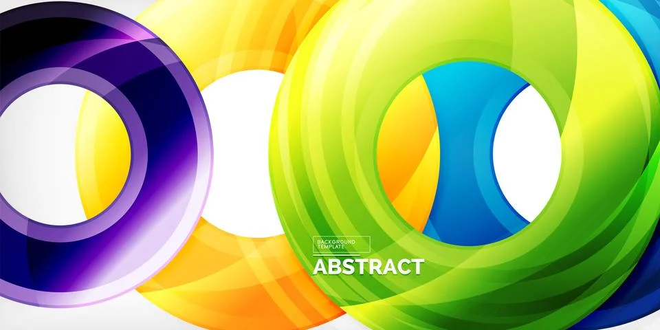 Circles, round elements, ring shapes premium background. Vector Illustration For Stock Illustration