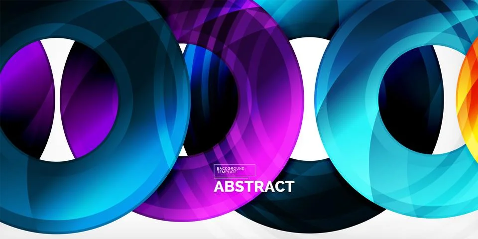 Circles, round elements, ring shapes premium background. Vector Illustration For 스톡 일러스트