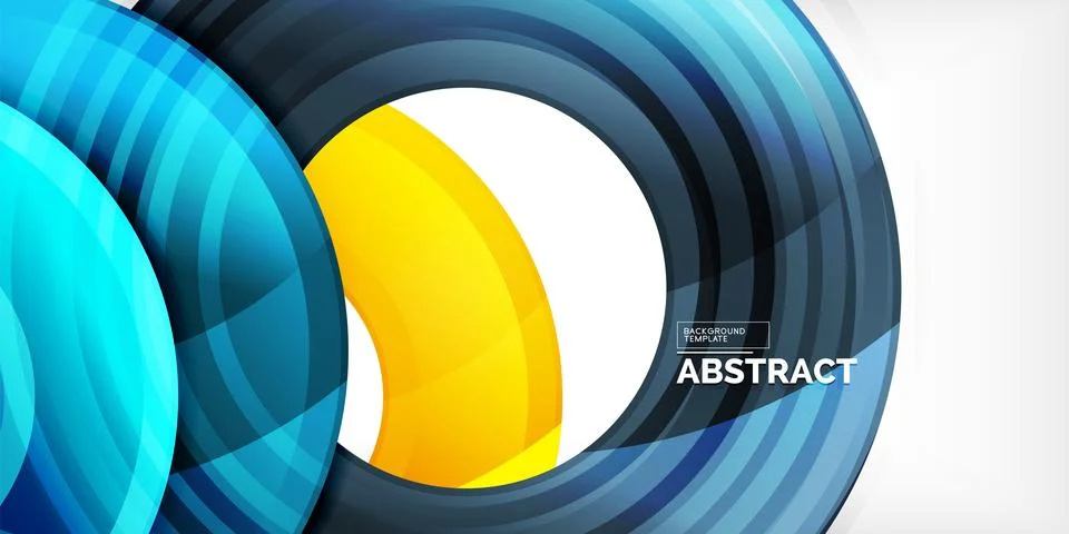 Circles, round elements, ring shapes premium background. Vector Illustration For Stock Illustration