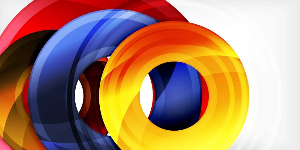 Circles, round elements, ring shapes premium background. Vector Illustration For Stock Illustration