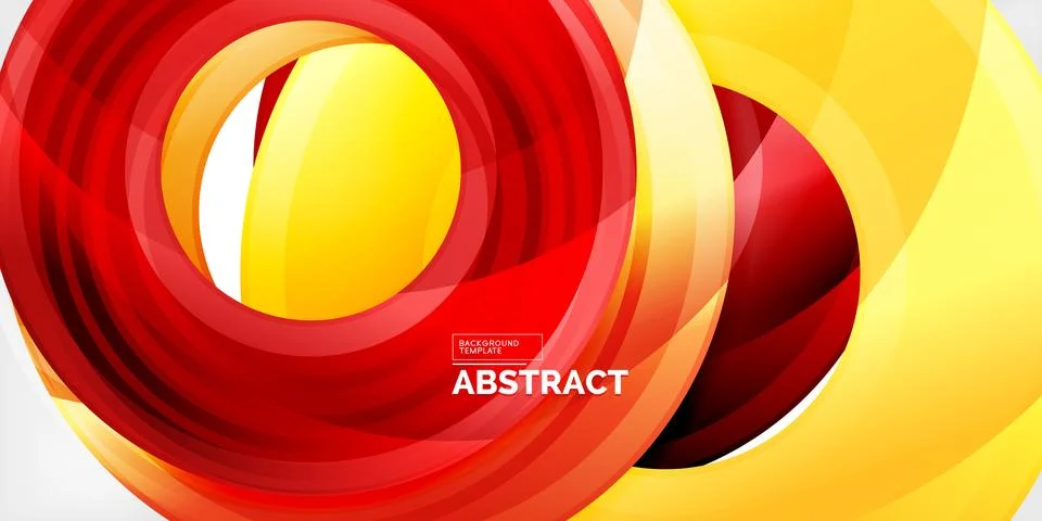 Circles, round elements, ring shapes premium background. Vector Illustration For Illustrazione stock