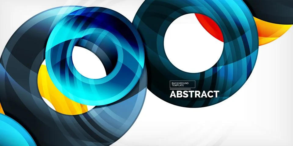 Circles, round elements, ring shapes premium background. Vector Illustration For 스톡 일러스트