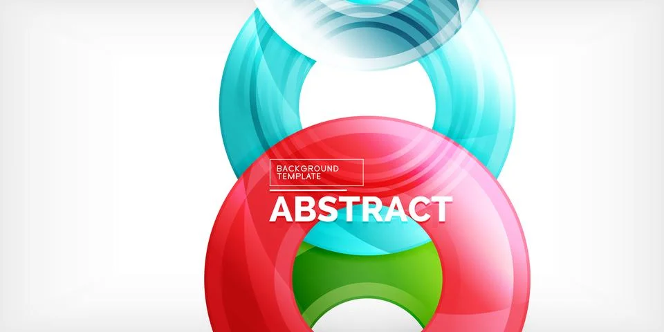Circles, round elements, ring shapes premium background. Vector Illustration For Stock Illustration