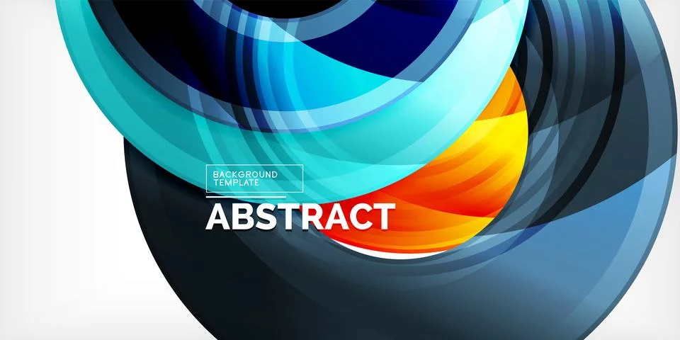 Circles, round elements, ring shapes premium background. Vector Illustration For Stock Illustration