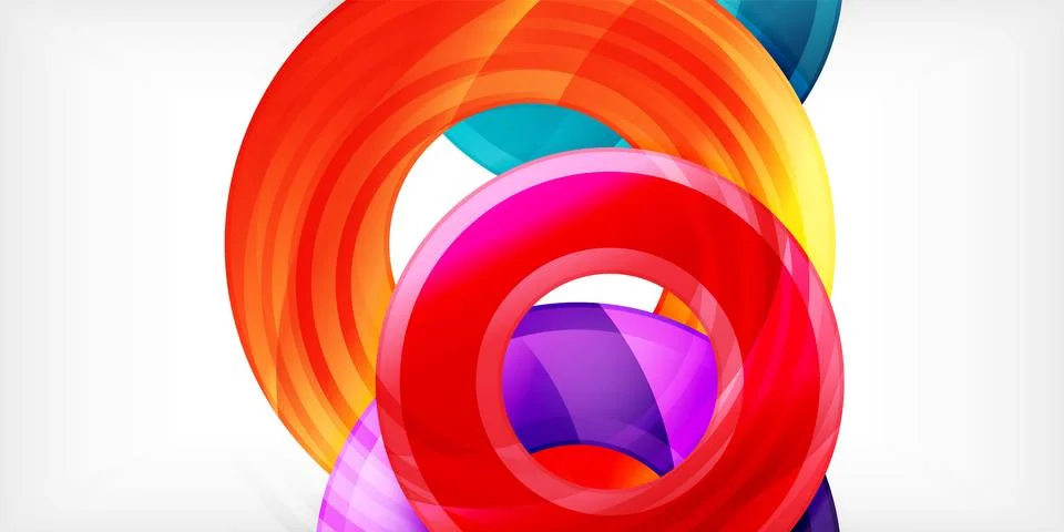 Circles, round elements, ring shapes premium background. Vector Illustration For Stock Illustration
