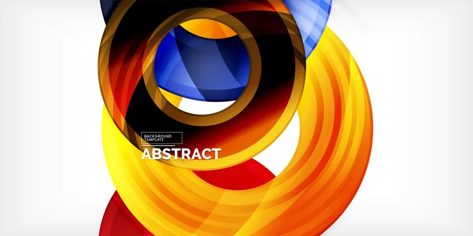 Circles, round elements, ring shapes premium background. Vector Illustration For Stock Illustration