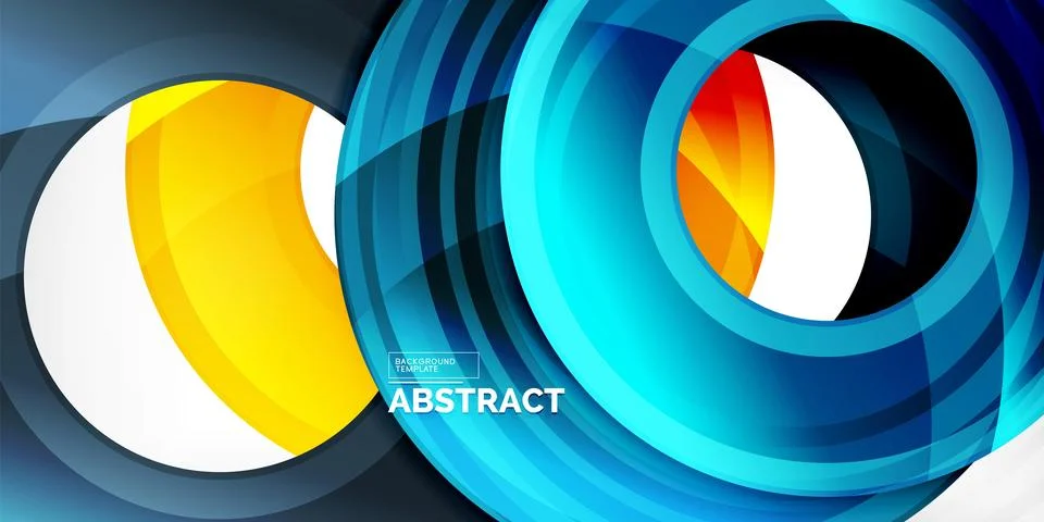 Circles, round elements, ring shapes premium background. Vector Illustration For 스톡 일러스트