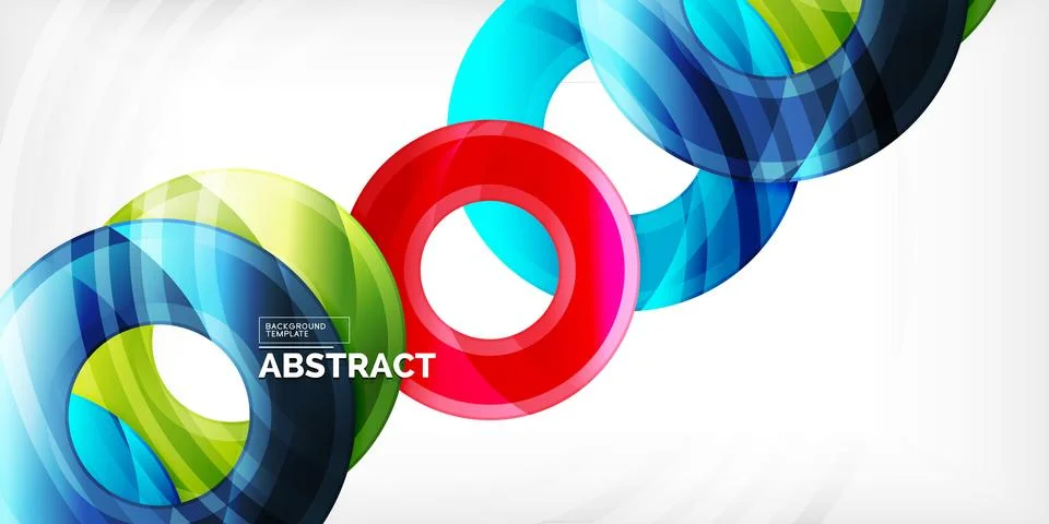 Circles, round elements, ring shapes premium background. Vector Illustration For Stock Illustration