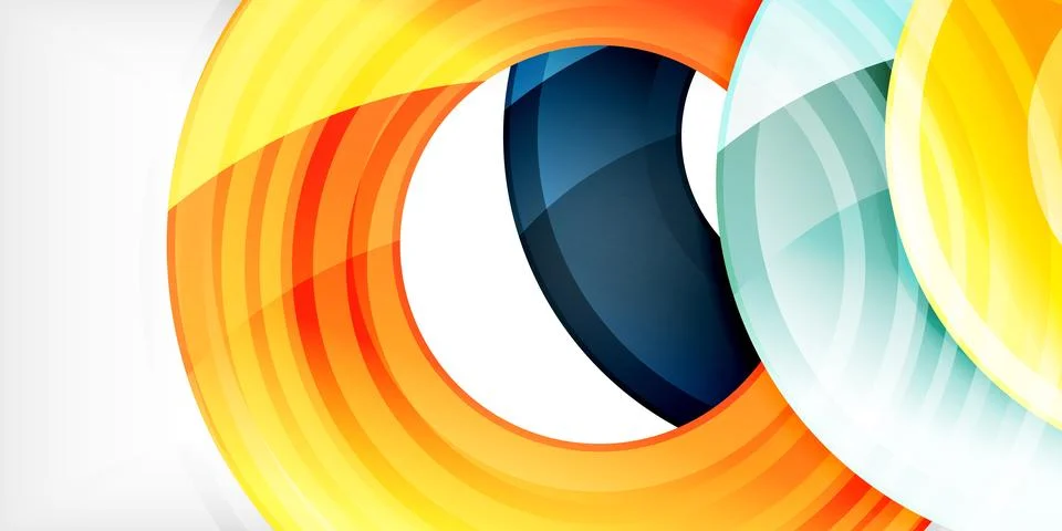 Circles, round elements, ring shapes premium background. Vector Illustration For Stock Illustration