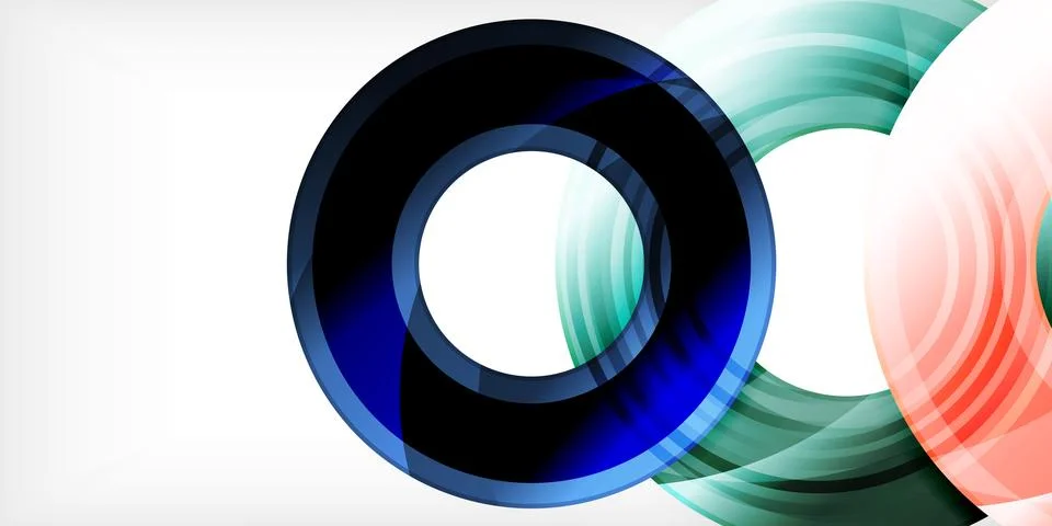 Circles, round elements, ring shapes premium background. Vector Illustration For Stock Illustration