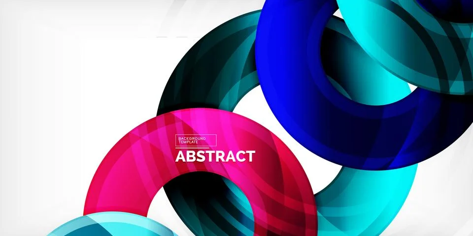 Circles, round elements, ring shapes premium background. Vector Illustration For Stock Illustration