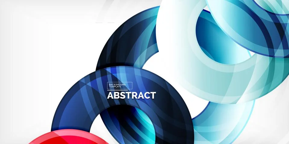 Circles, round elements, ring shapes premium background. Vector Illustration For Stock Illustration