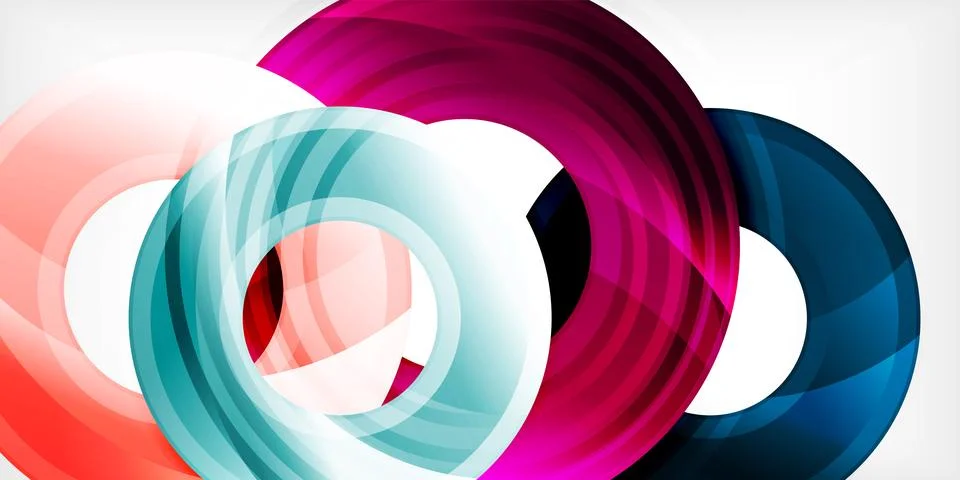 Circles, round elements, ring shapes premium background. Vector Illustration For Stock Illustration