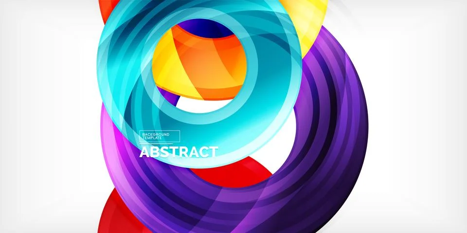 Circles, round elements, ring shapes premium background. Vector Illustration For Stock Illustration